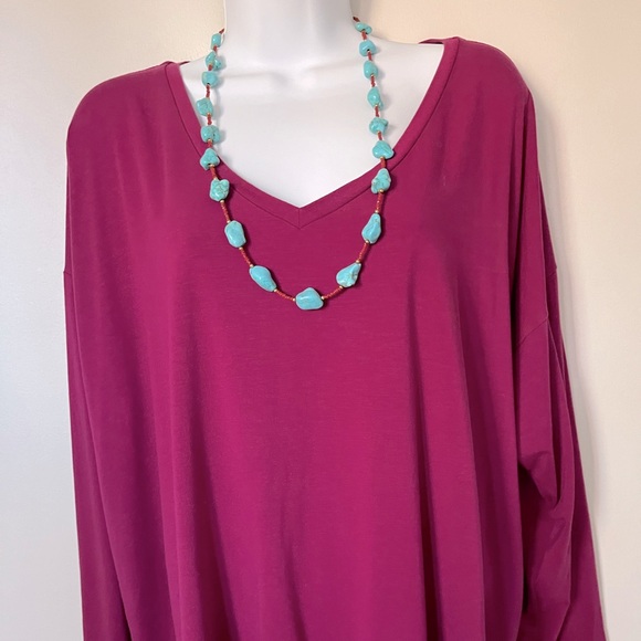Eileen Fisher V Neck Top - Picture 2 of 5
